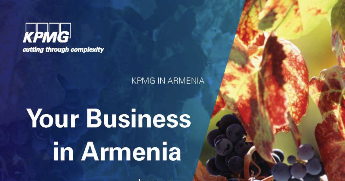 Your Business in Armenia KPMG Armenia